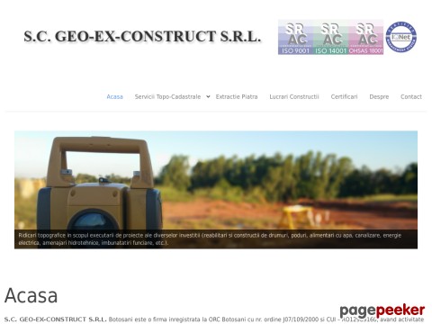 siteItem_details : Extractie Piatra Sparta - SC. GEO-EX-CONSTRUCT S.R.L.