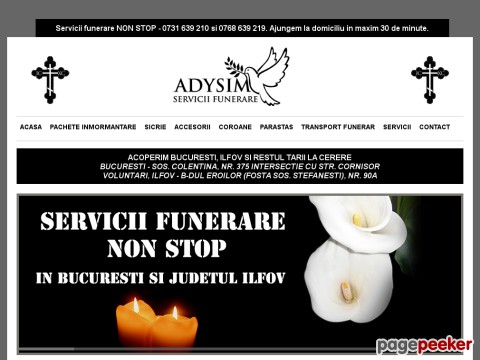 Servicii funerare non-stop | Acasa